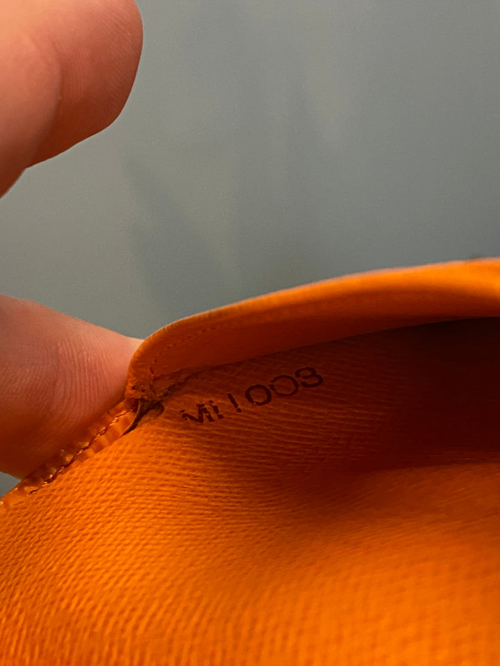 Louis Vuitton Orange Epi French Wallet (8059)