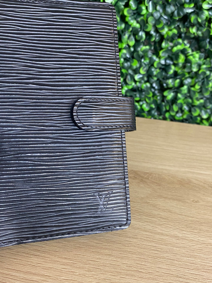 Louis Vuitton Black Epi Agenda PM (4641)