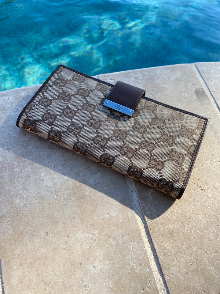 Gucci GG Canvas Long Wallet (2454)