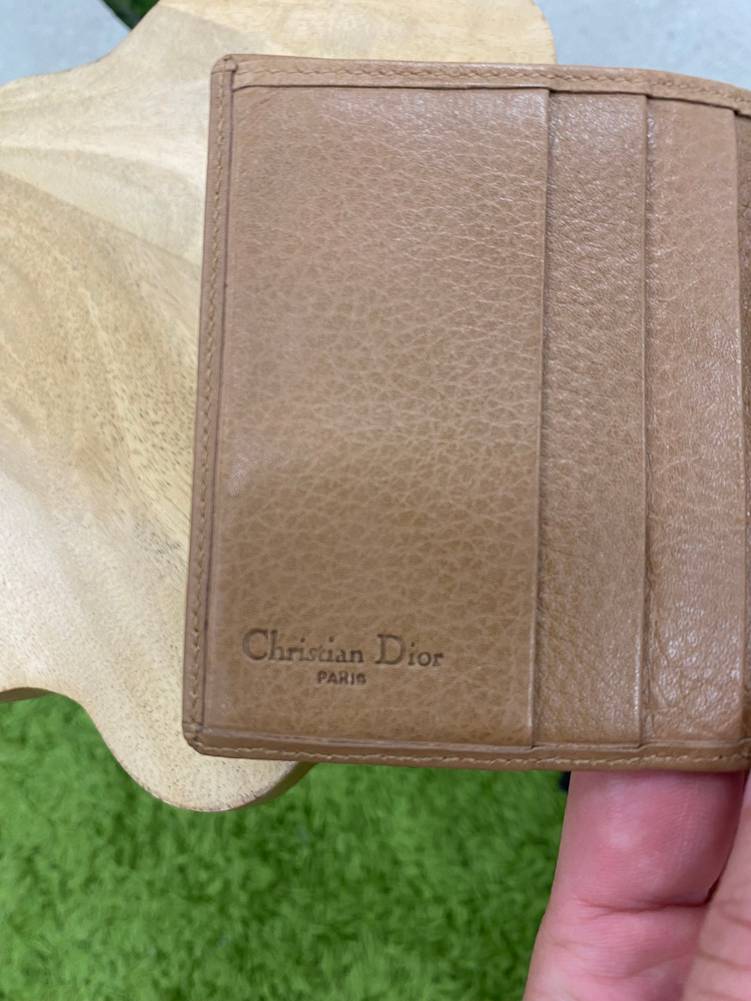 Christian Dior Vintage Honecomb Billfold Wallet (8299)
