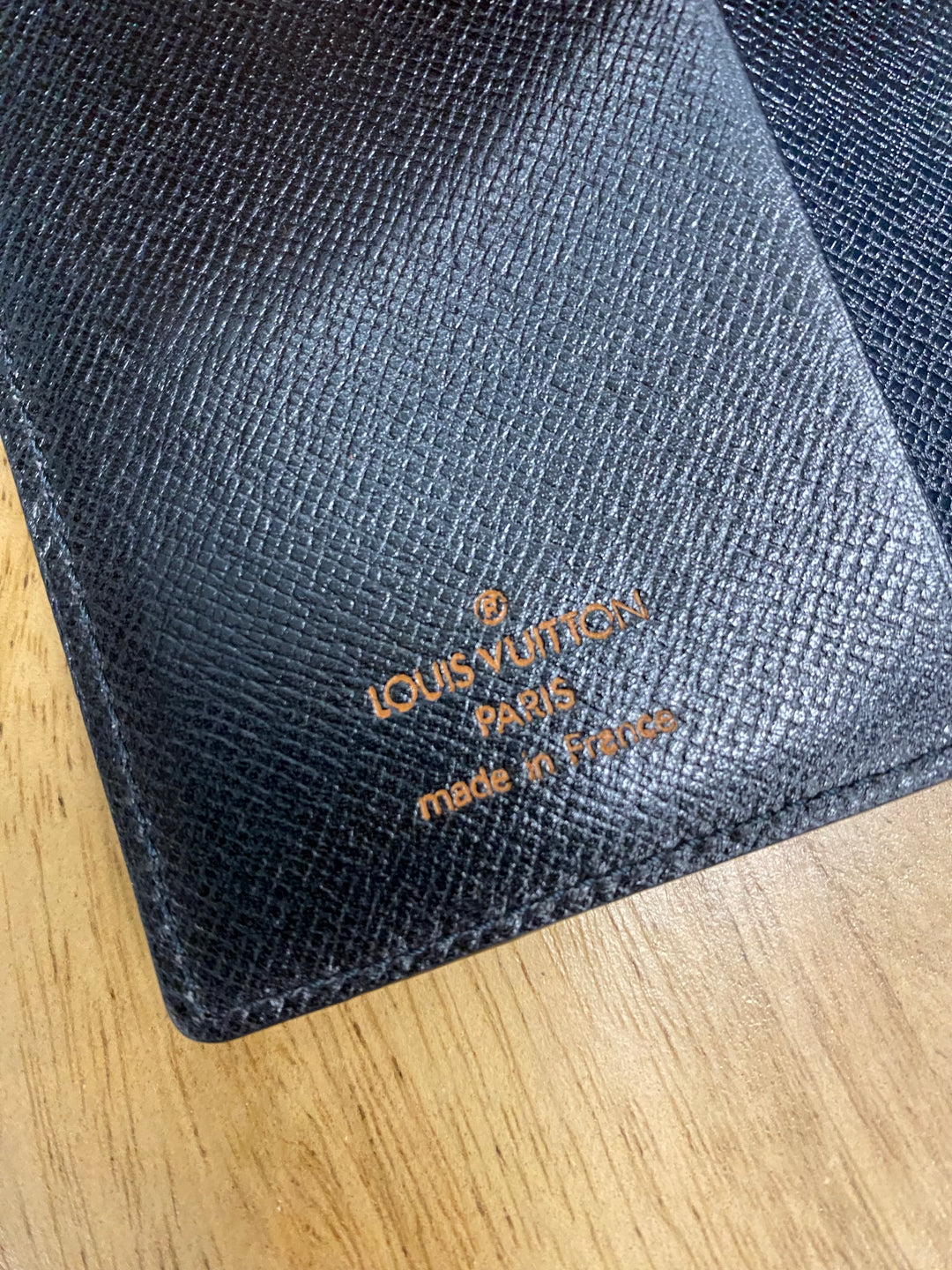Louis Vuitton Black Epi Mini Agenda/Card Case (4576)