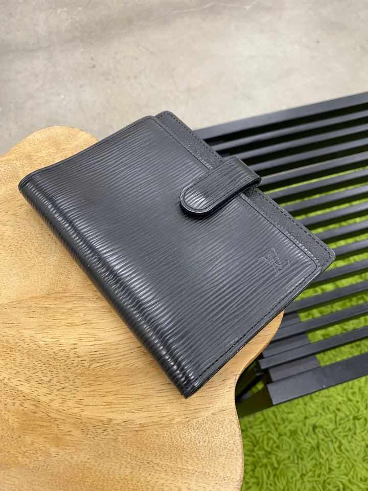 Louis Vuitton Black Epi Leather Agenda PM (3865)