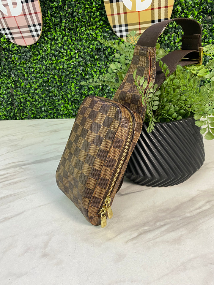 Louis Vuitton Damier Ebene Geronimos Sling (2378)