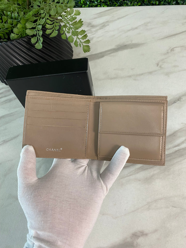 Chanel Beige Travel Line Billfold (226)