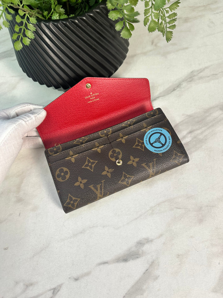 Louis Vuitton Monogram Patches Sarah Wallet (1276)