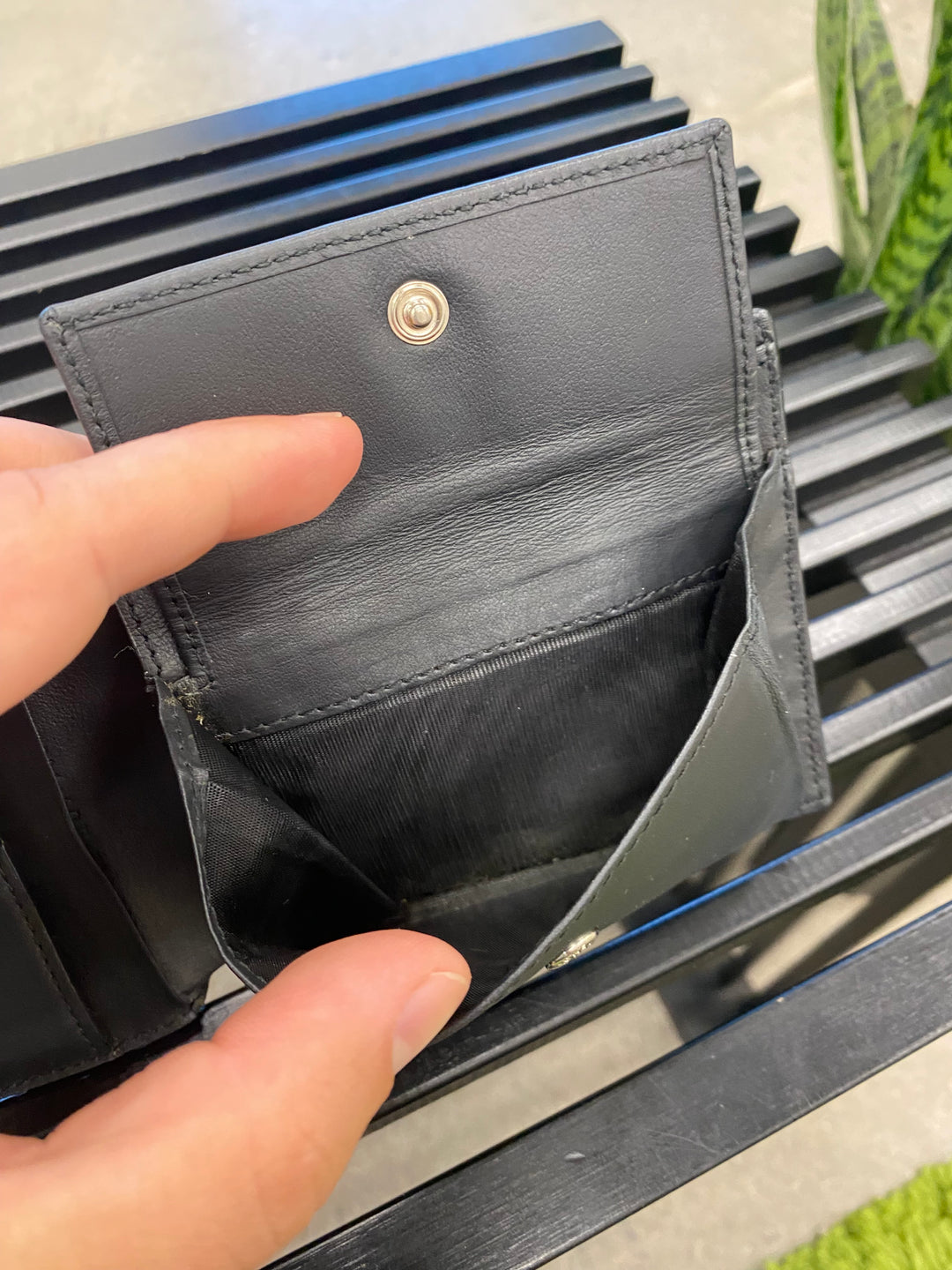 Fendi Black Leather Billfold Wallet (5967)