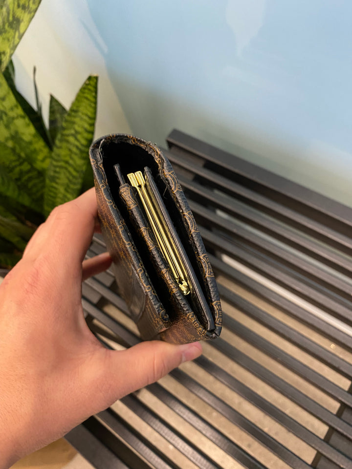 Celine Black Macadam Long Wallet (1191)