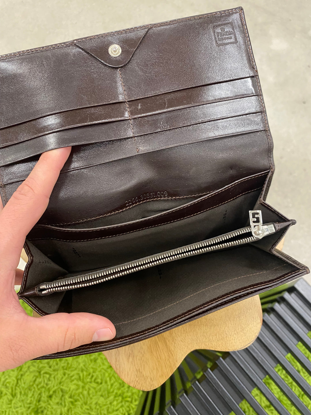 Fendi Zucca Long Flap Wallet (4605)