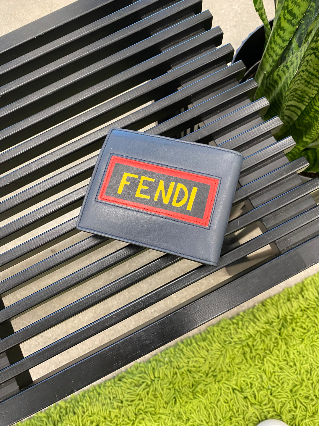Fendi Black Leather Billfold Wallet (5967)