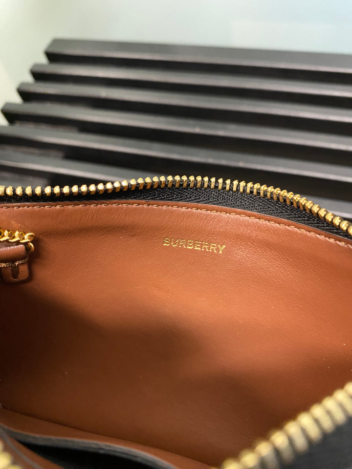 Burberry Striped Coated Canvas Key Cles (9323-2)