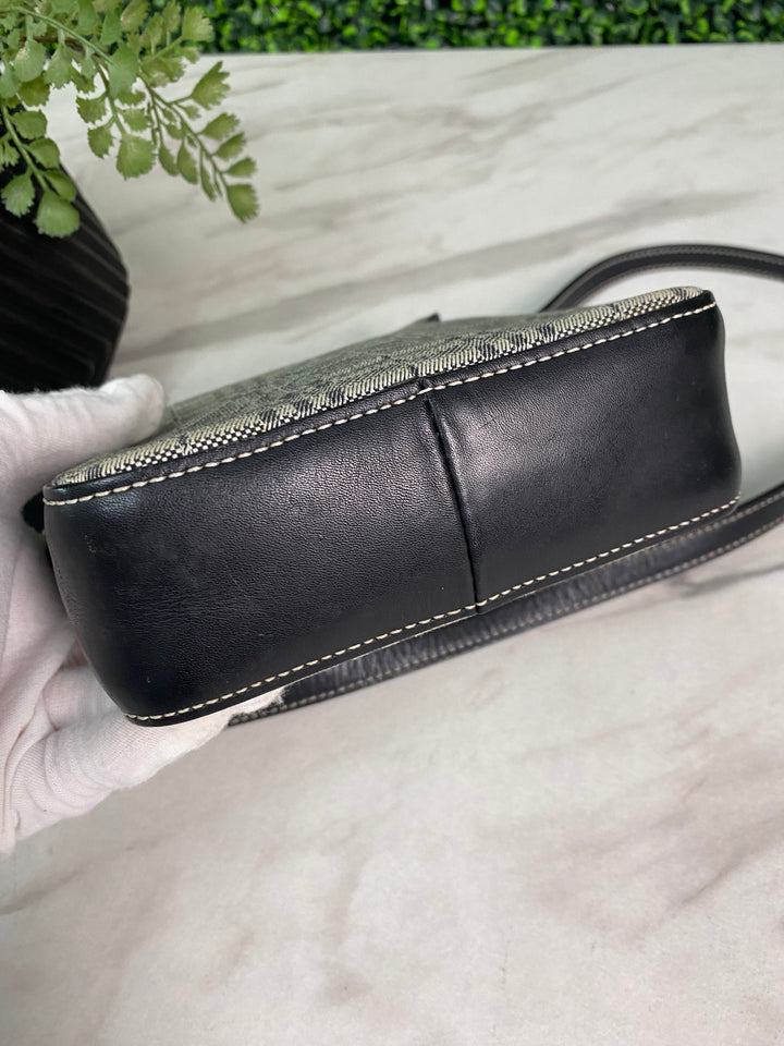 Burberry Grey Canvas Crossbody Bag (7102)