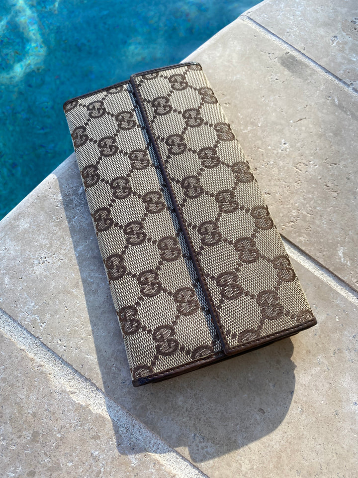 Gucci GG Canvas Long Wallet (2454)