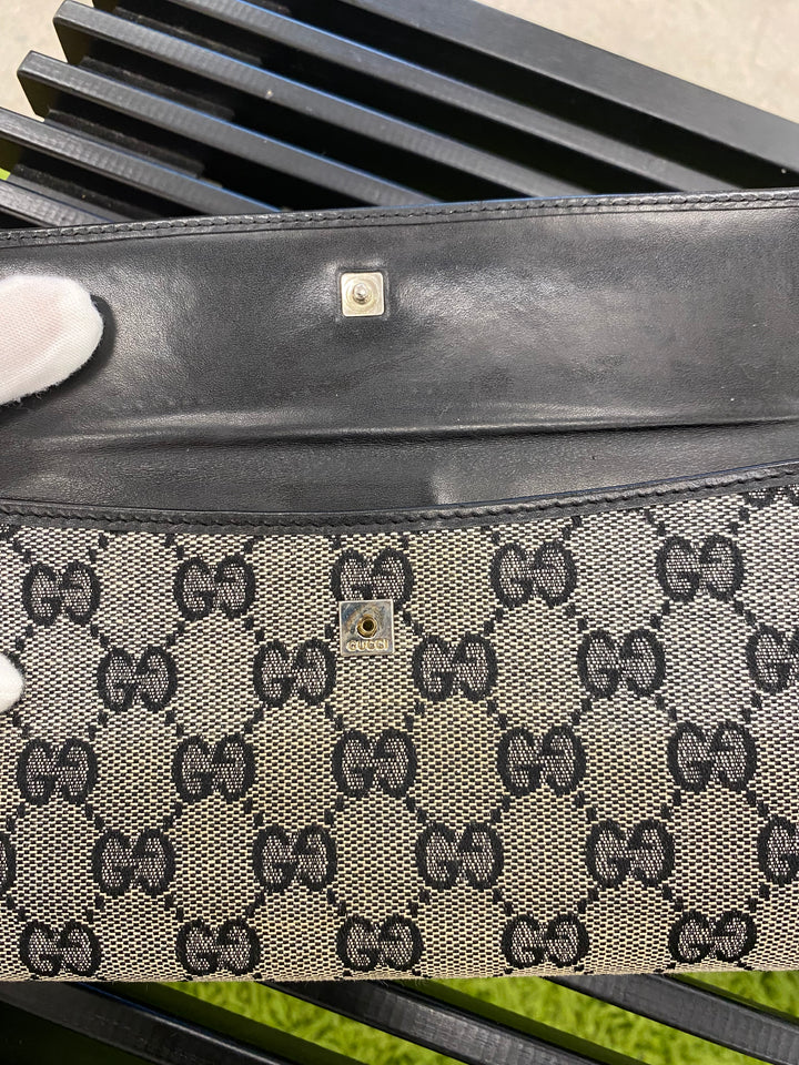 Gucci GG Canvas and Leather Long Wallet (4271)