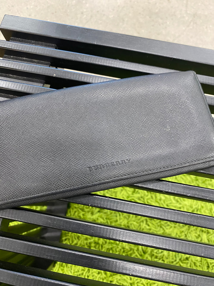 Burberry Black Saffiano Long Wallet (7292)