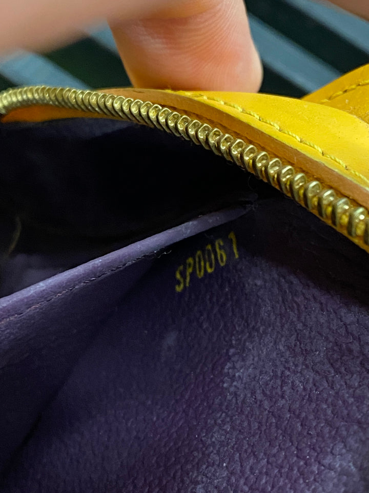 Louis Vuitton Yellow Epi Cosmetic Pouch (4290)