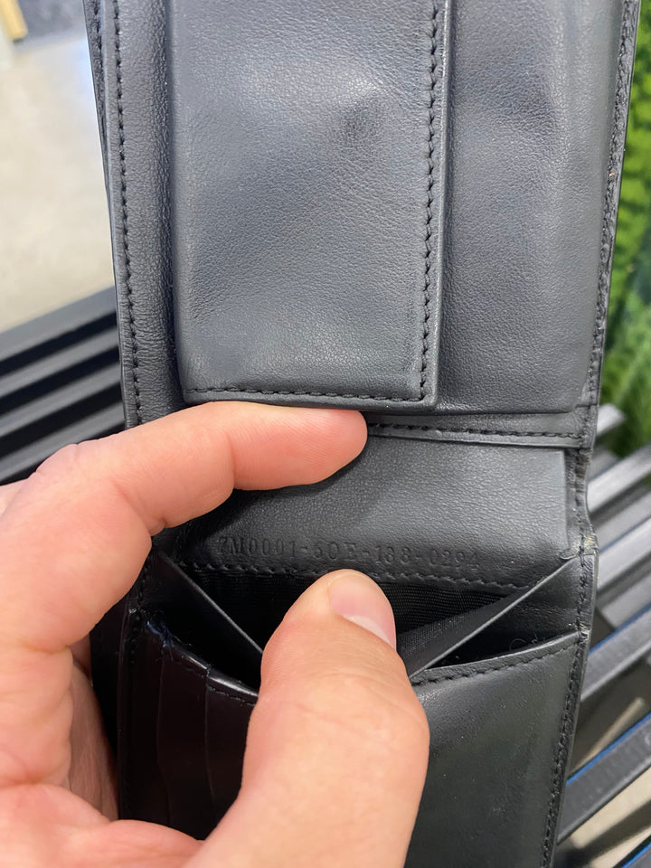Fendi Black Leather Billfold Wallet (5967)