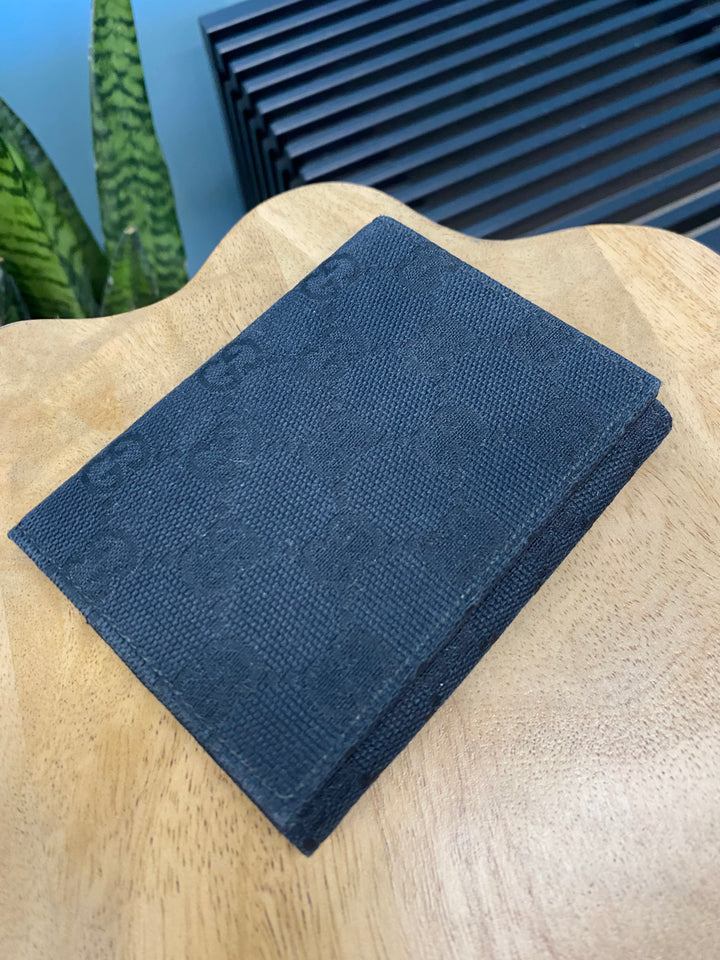 Gucci Black GG Canvas Card Case (8348)