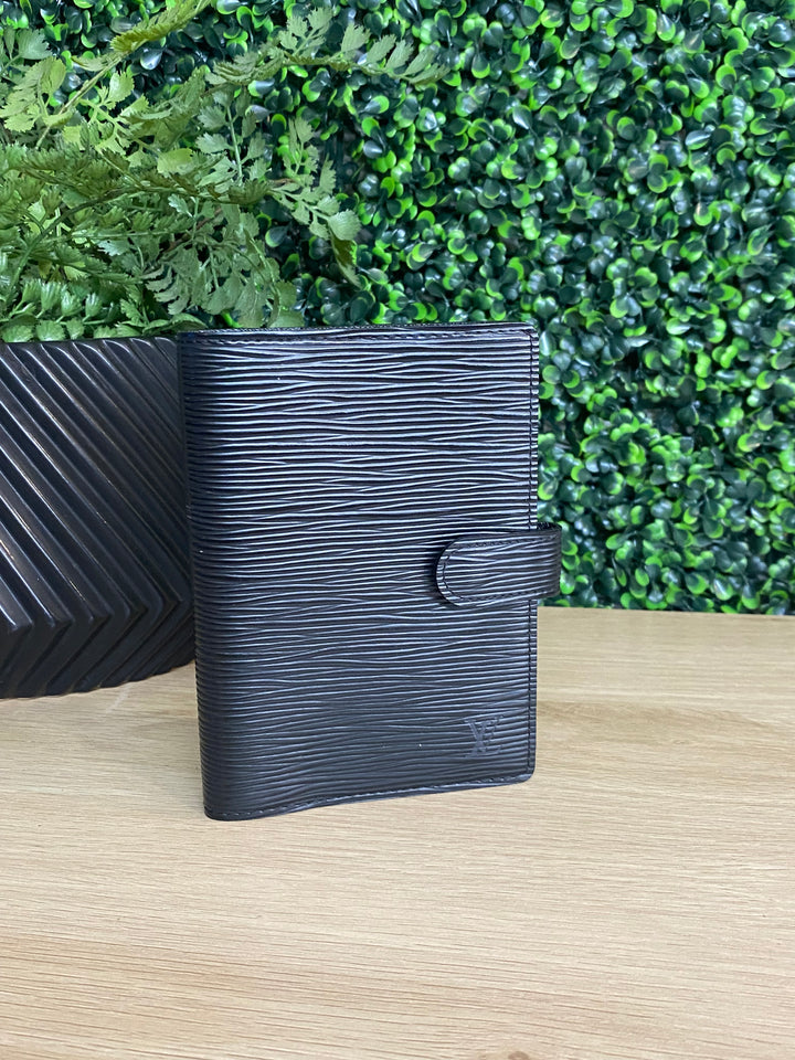 Louis Vuitton Black Epi Agenda PM (4641)