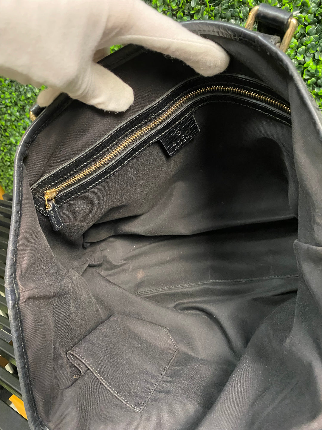 Gucci Black GG Canvas Tote Bag (561)