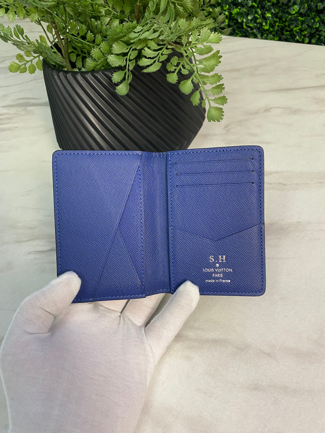 Louis Vuitton Cobalt Taigarama Pocket Organizer (7191)