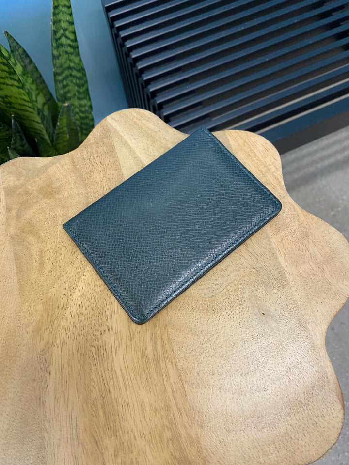 Louis Vuitton Green Taiga Leather Pocket Organizer (6820)