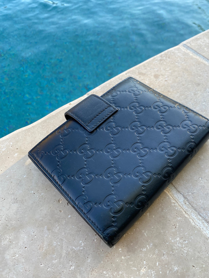 Gucci Black Guccissima Agenda PM (5081)