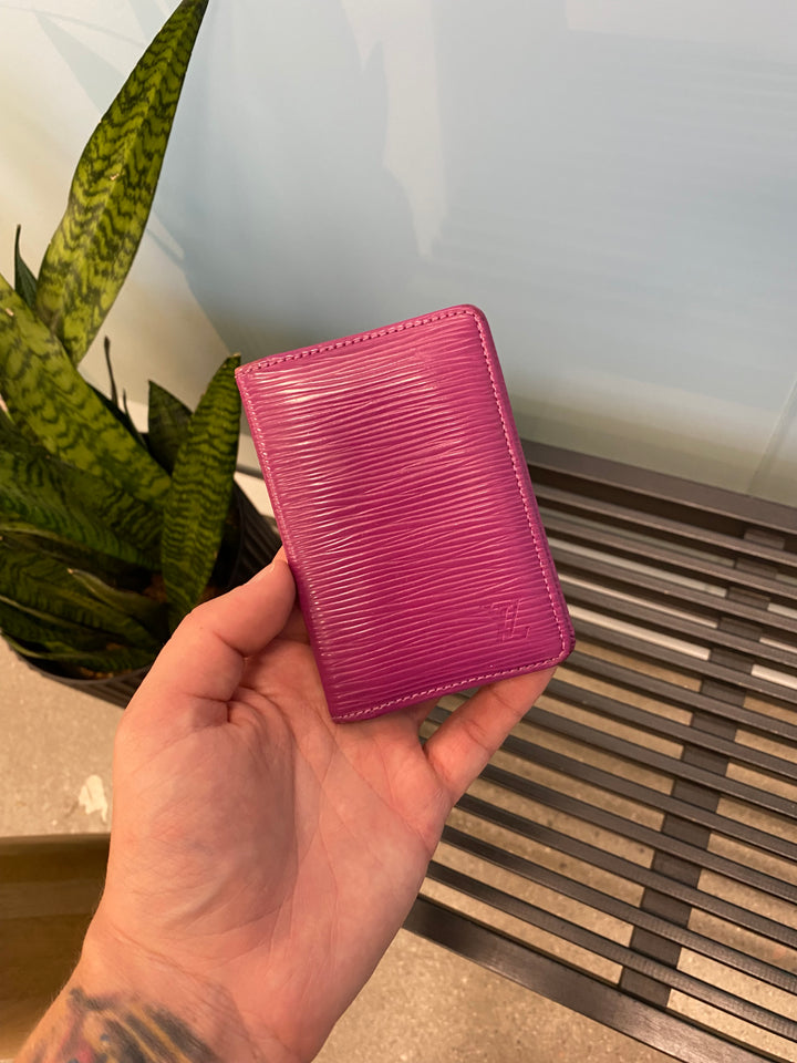 Louis Vuitton Fuchsia Epi Pocket Organizer (3520)