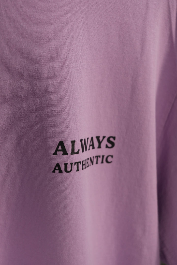 Always Authentic Tee - Purple Logo Tee