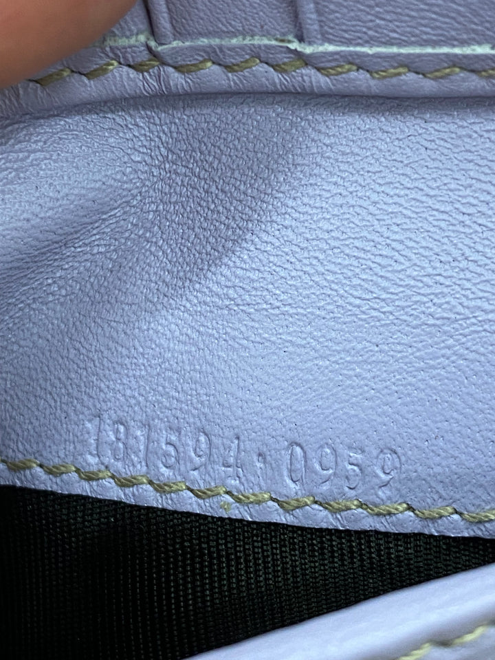 Gucci GG Canvas and Lavender Compact Wallet (5012)