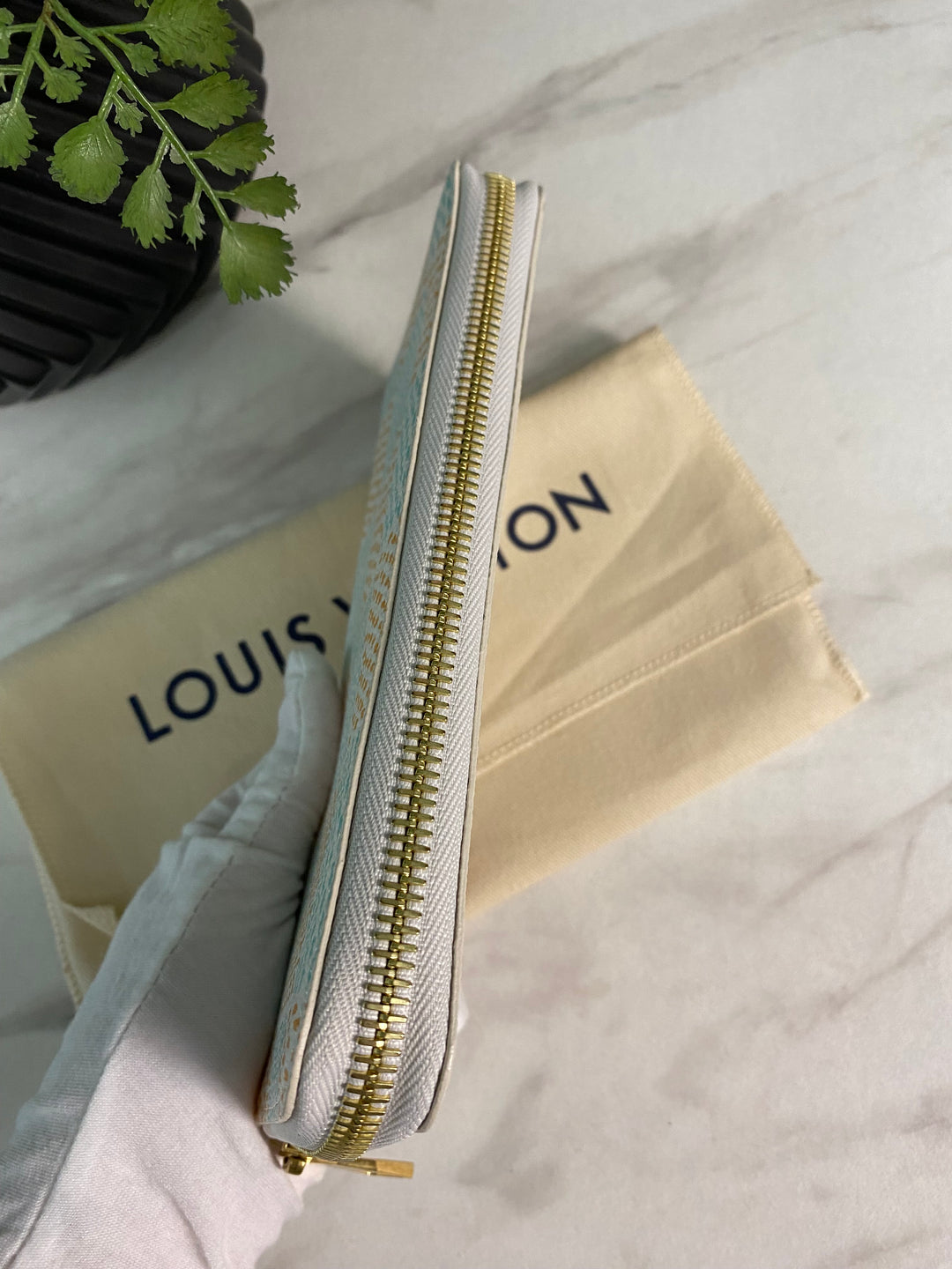 Louis Vuitton Damierlicious Zippy Wallet (803)