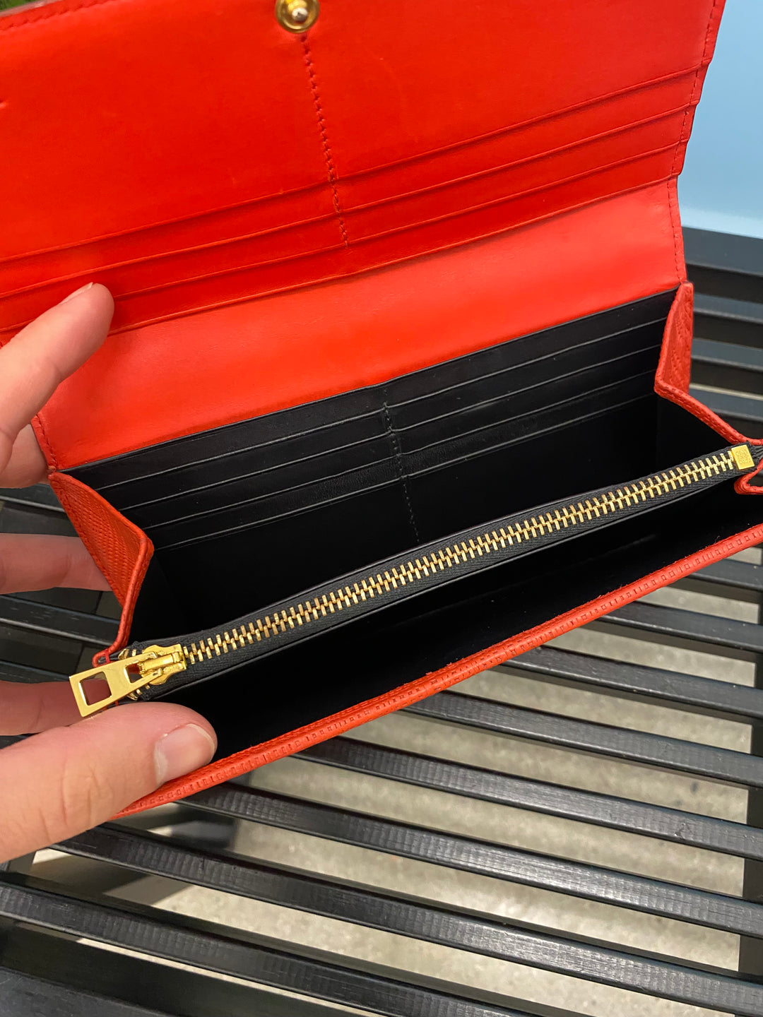 Loewe Red Leather Long Wallet (1920)