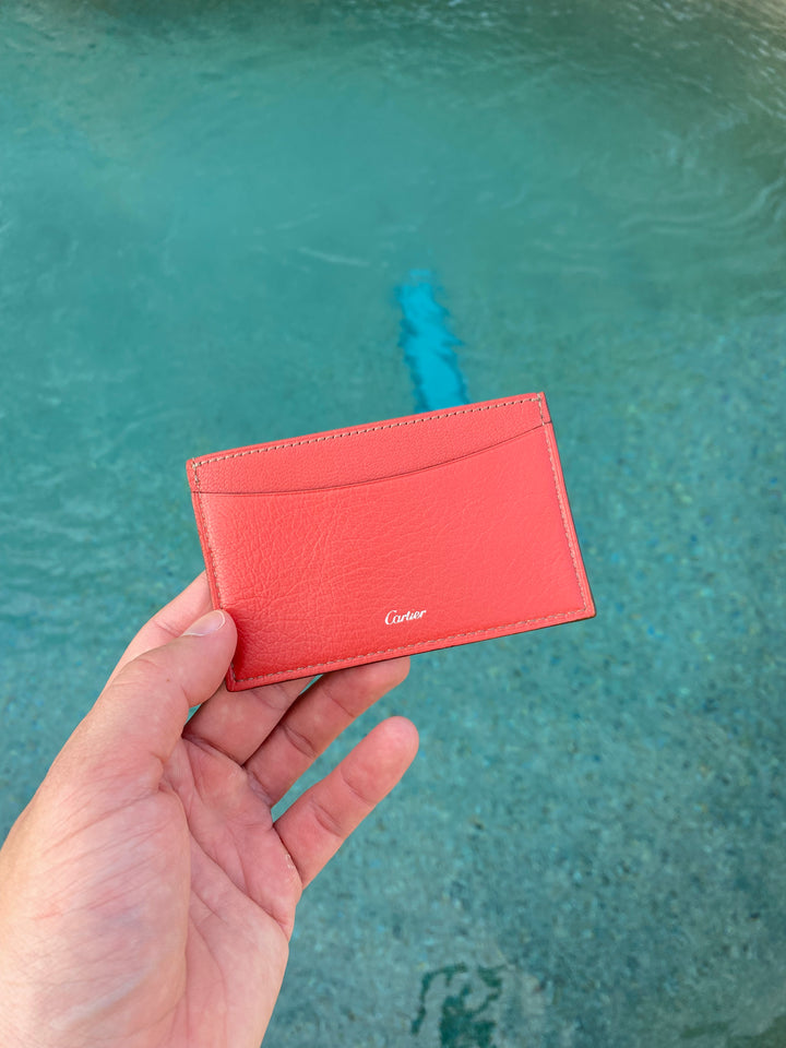 Cartier Red Leather Card Holder (9184)