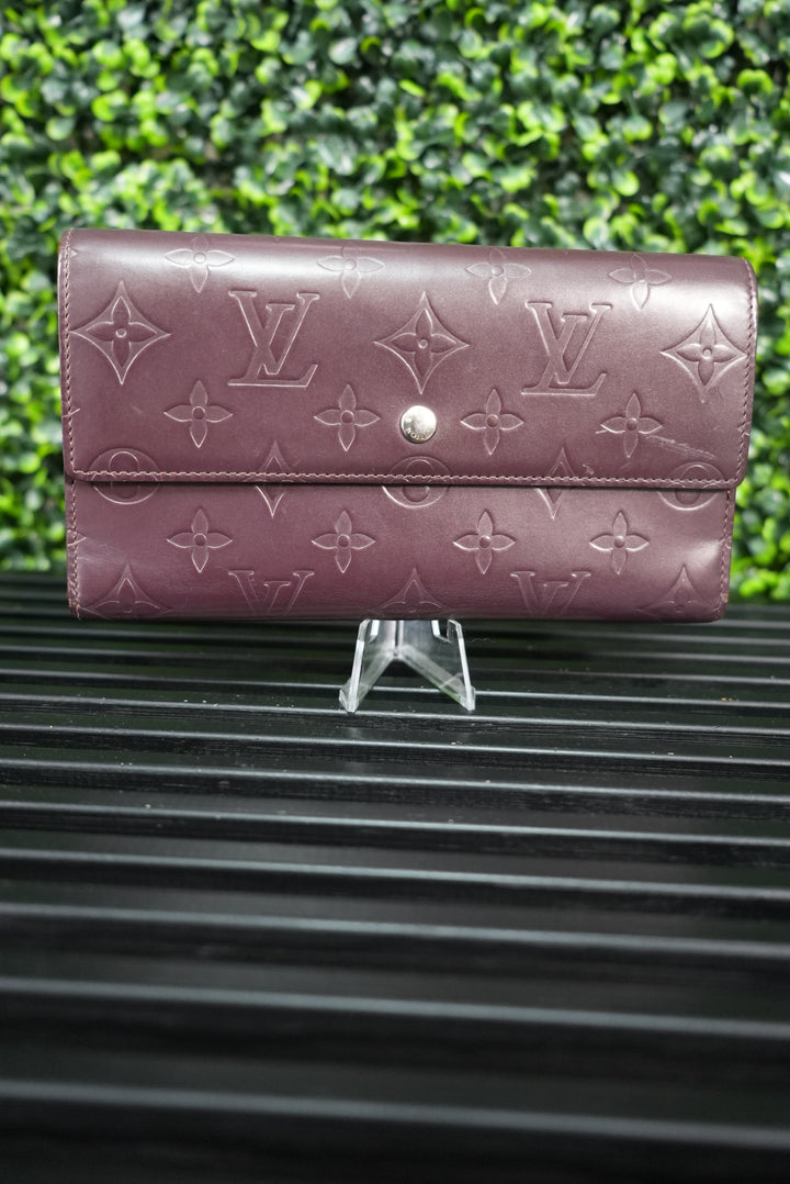 Louis Vuitton Purple International Long Wallet