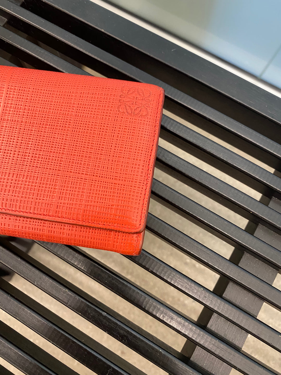 Loewe Red Leather Long Wallet (1920)