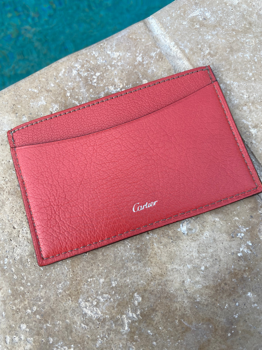 Cartier Red Leather Card Holder (9184)