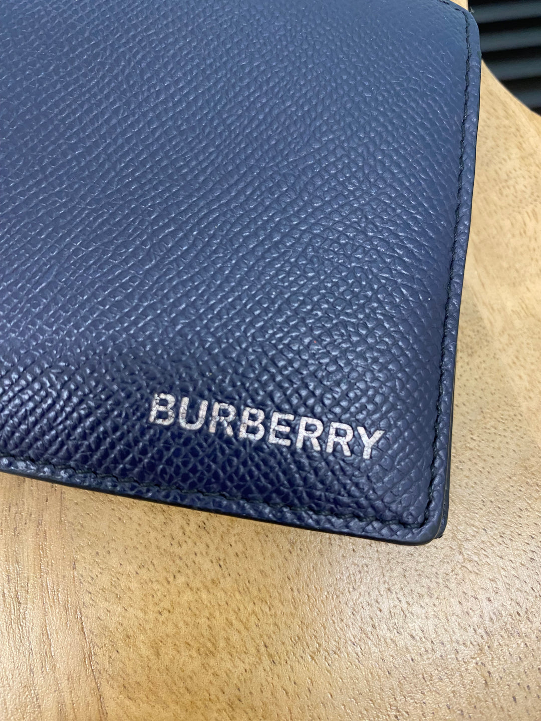 Burberry Navy Saffiano Billfold Wallet (9953)