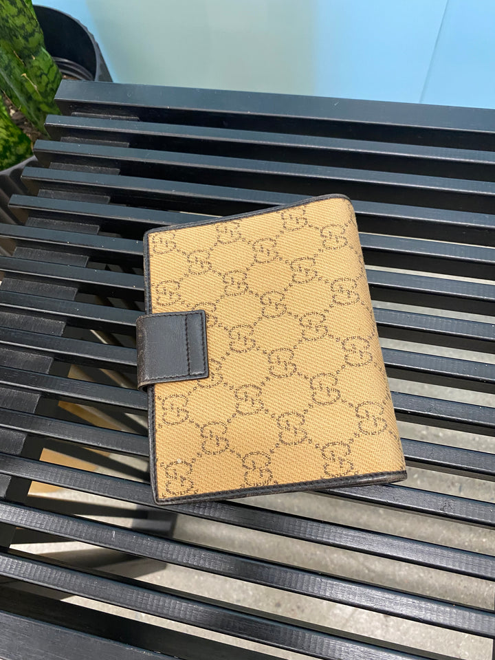 Gucci Tan GG Canvas Agenda PM (3524)