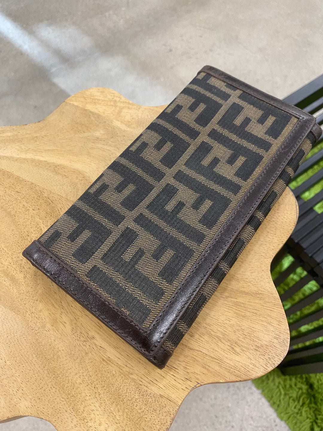 Fendi Zucca Long Flap Wallet (1213)