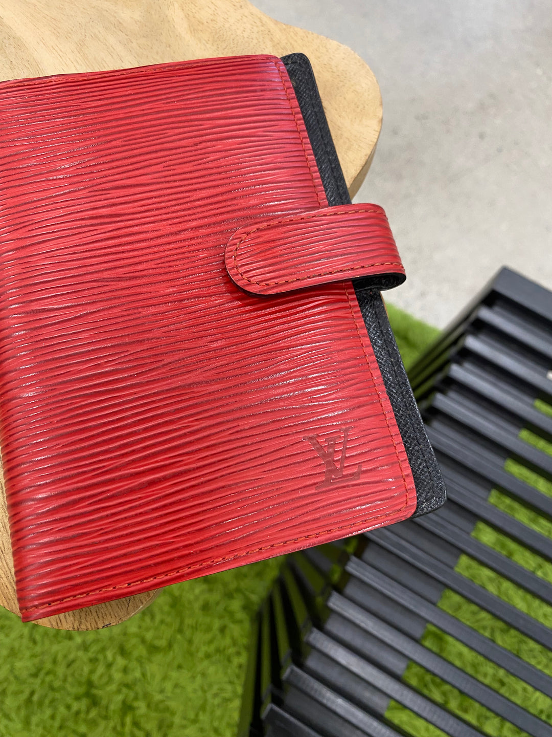 Louis Vuitton Red Epi Agenda PM (3651)