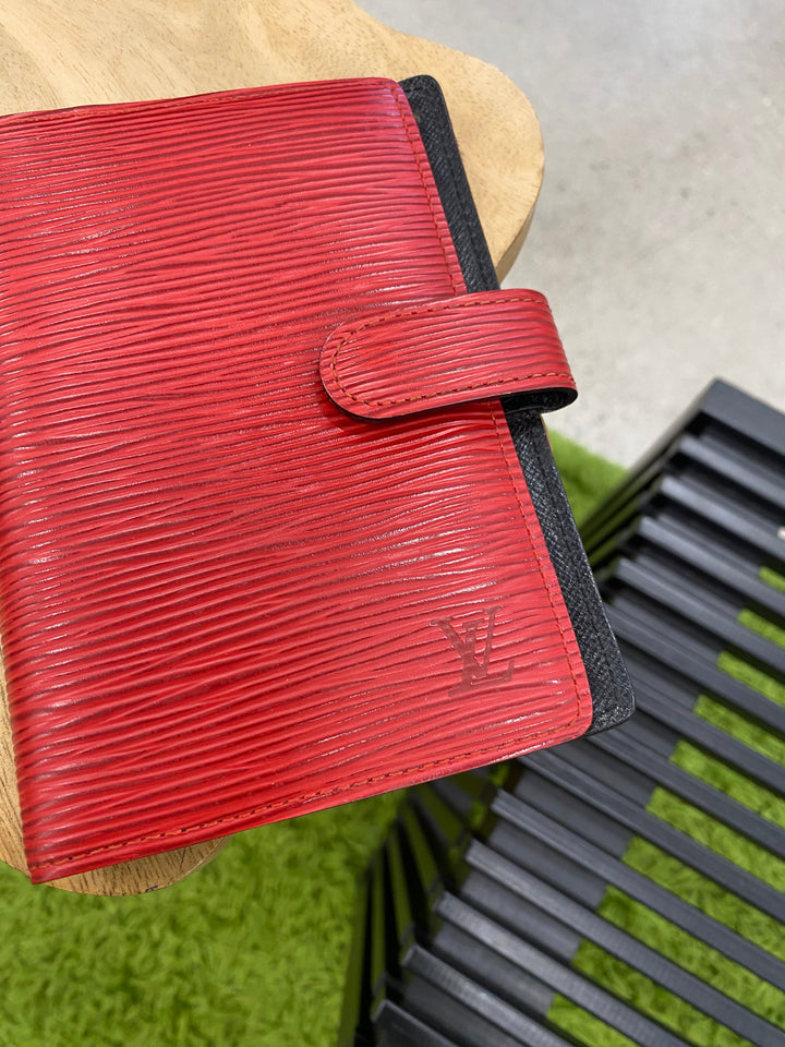 Louis Vuitton Red Epi Agenda PM (3651)