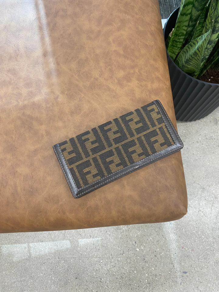 Fendi Zucca Long Flap Wallet (7145)