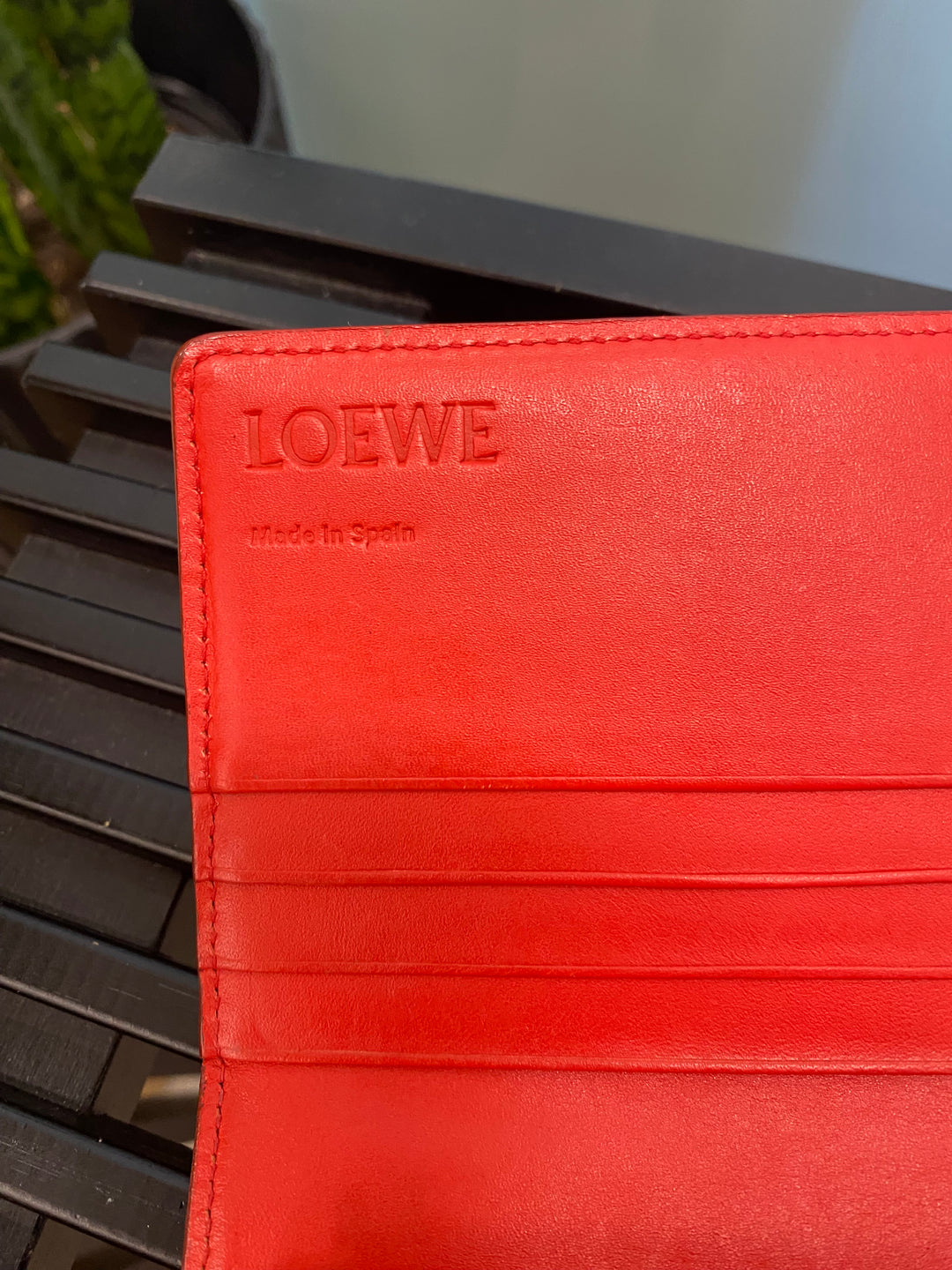 Loewe Red Leather Long Wallet (1920)