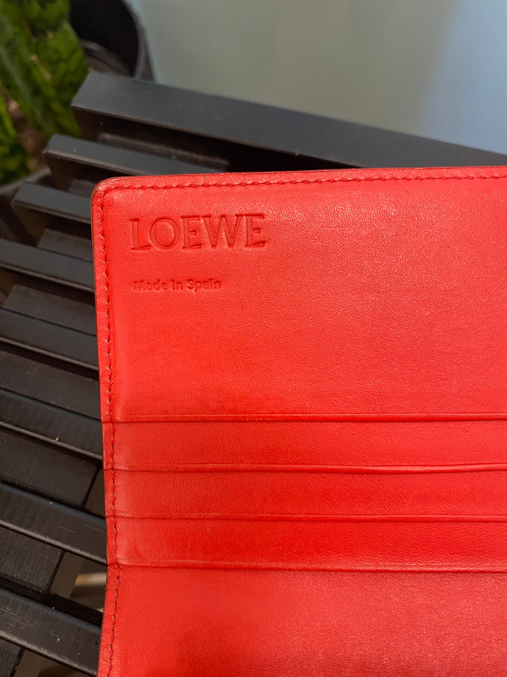Loewe Red Leather Long Wallet (1920)