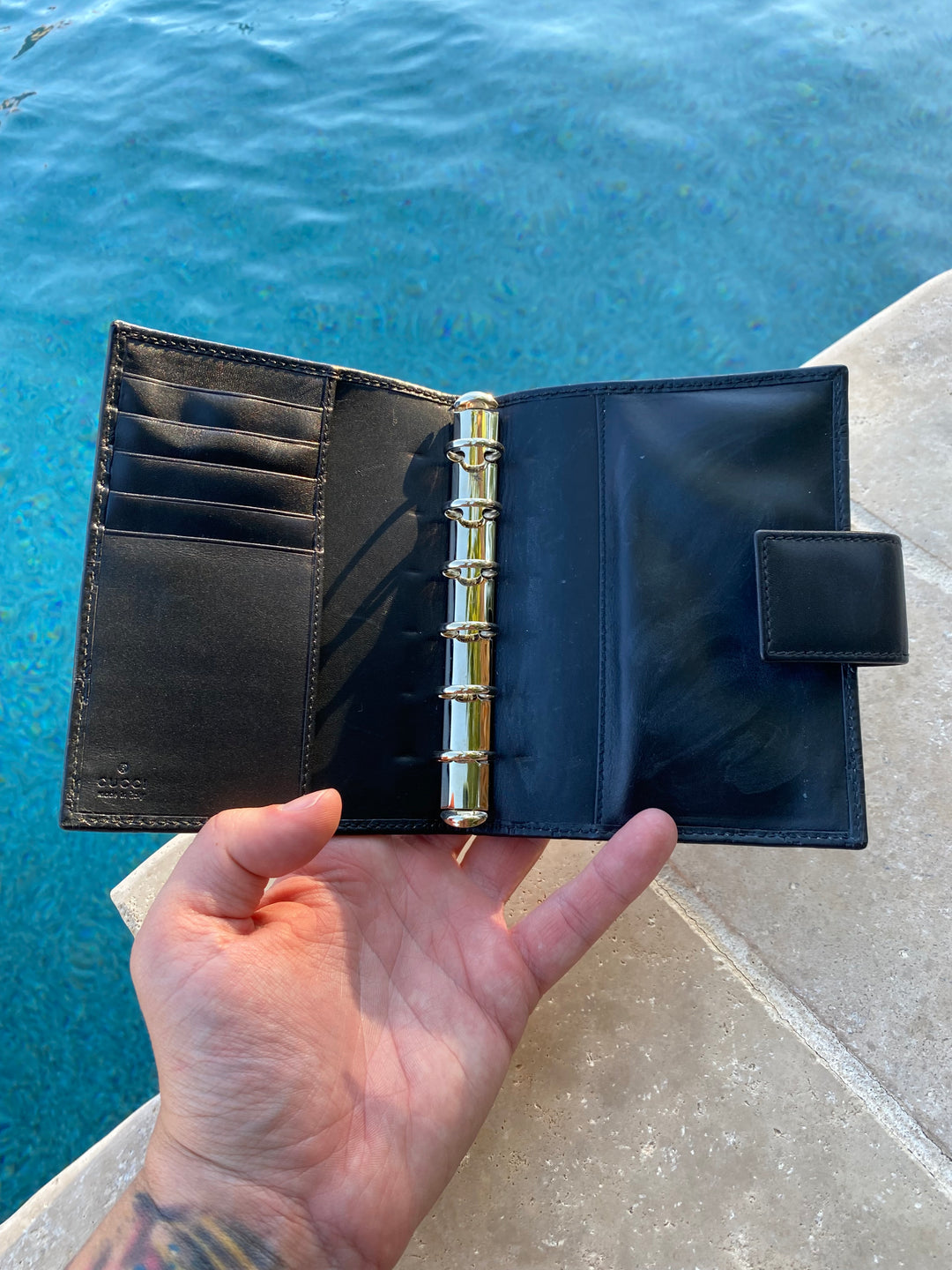 Gucci Black Guccissima Agenda PM (5081)