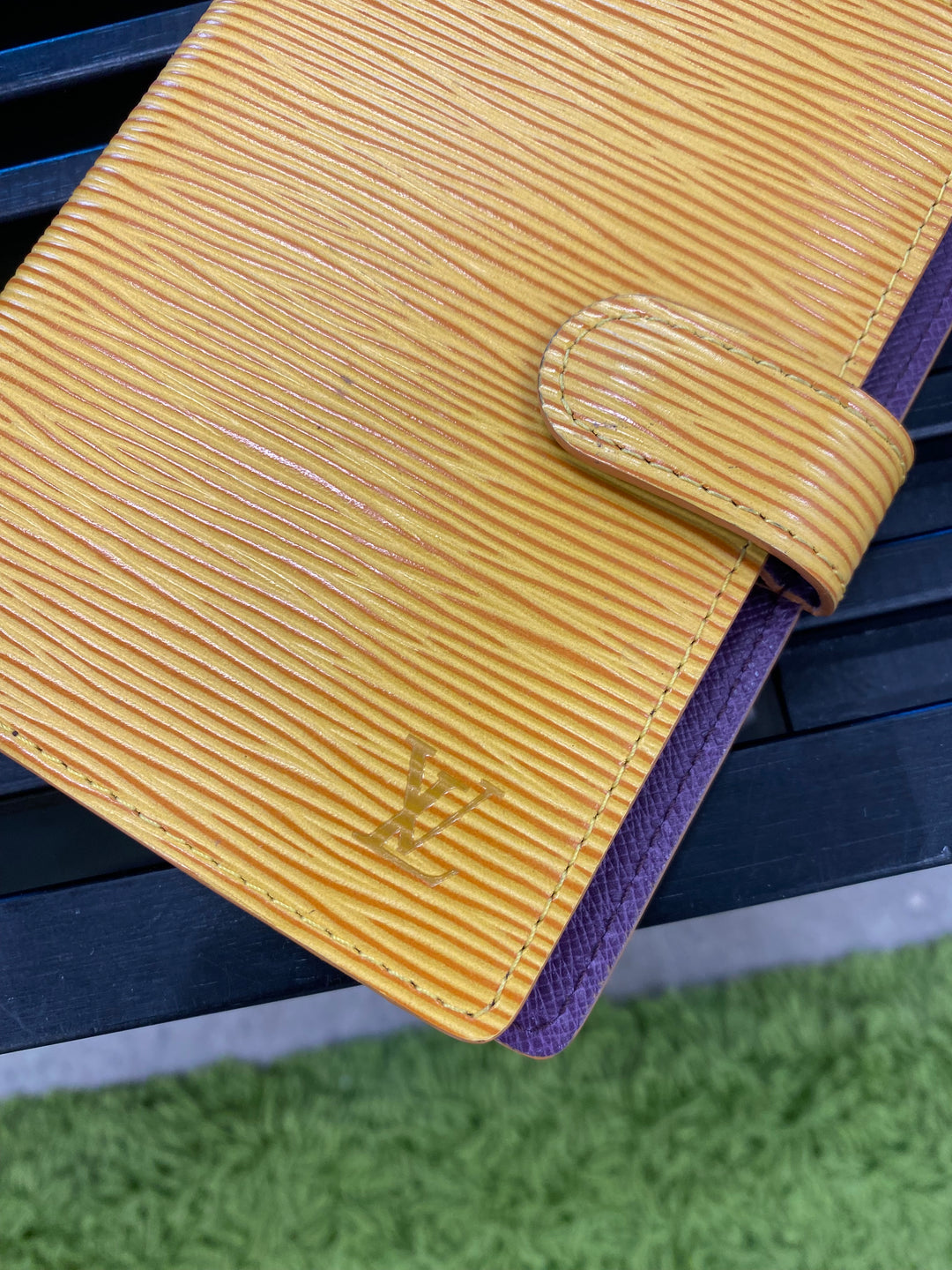 Louis Vuitton Yellow Epi Agenda PM (9490)