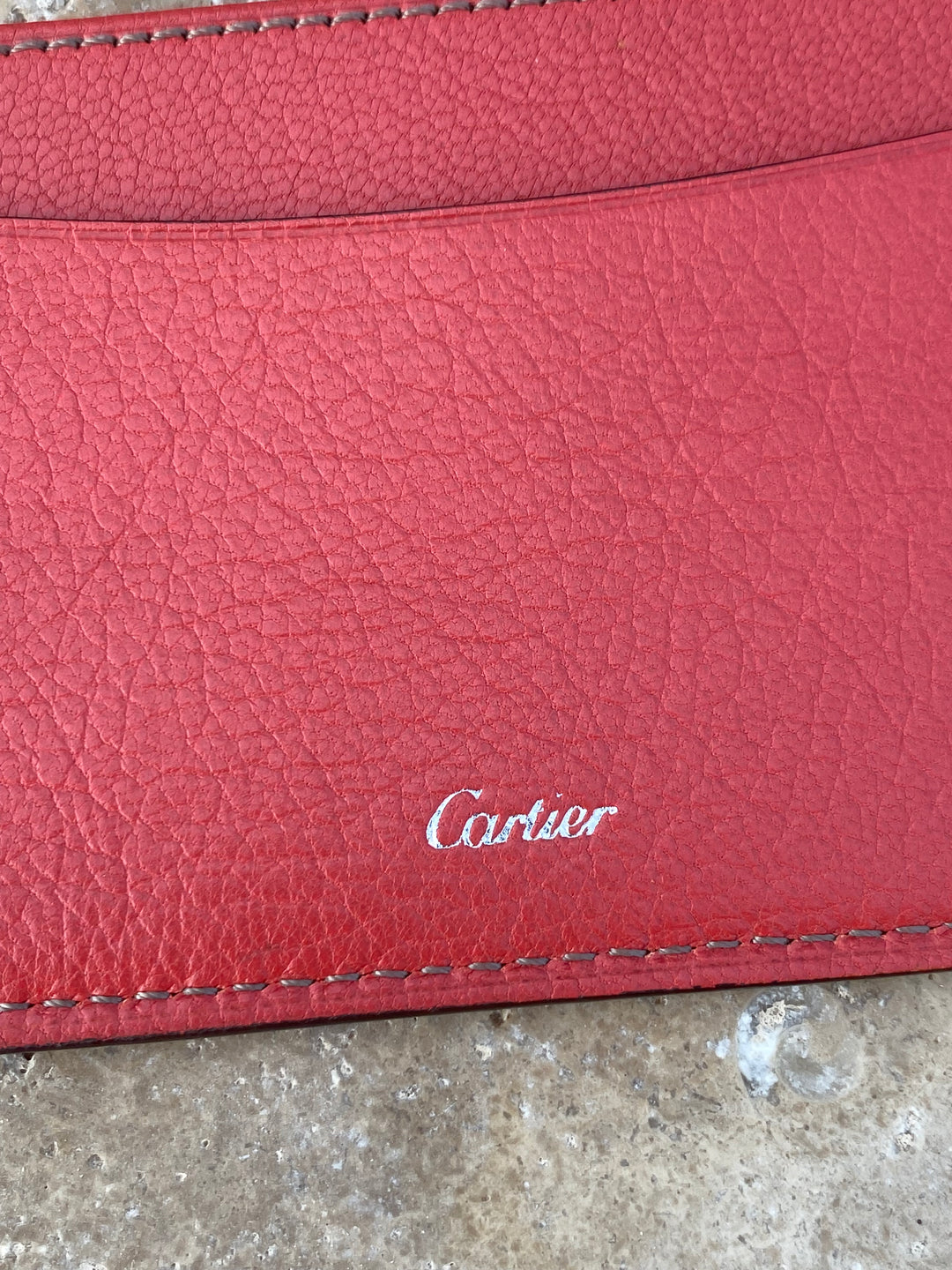 Cartier Red Leather Card Holder (9184)
