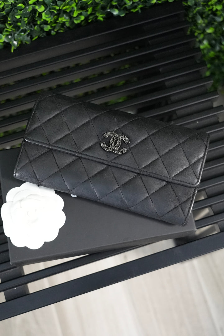 Chanel Timeless Black Long Wallet