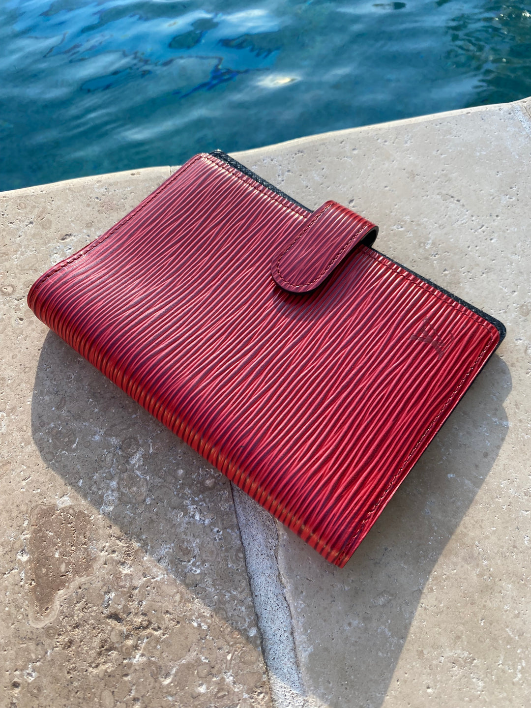 Louis Vuitton Red Epi Agenda PM (3909)
