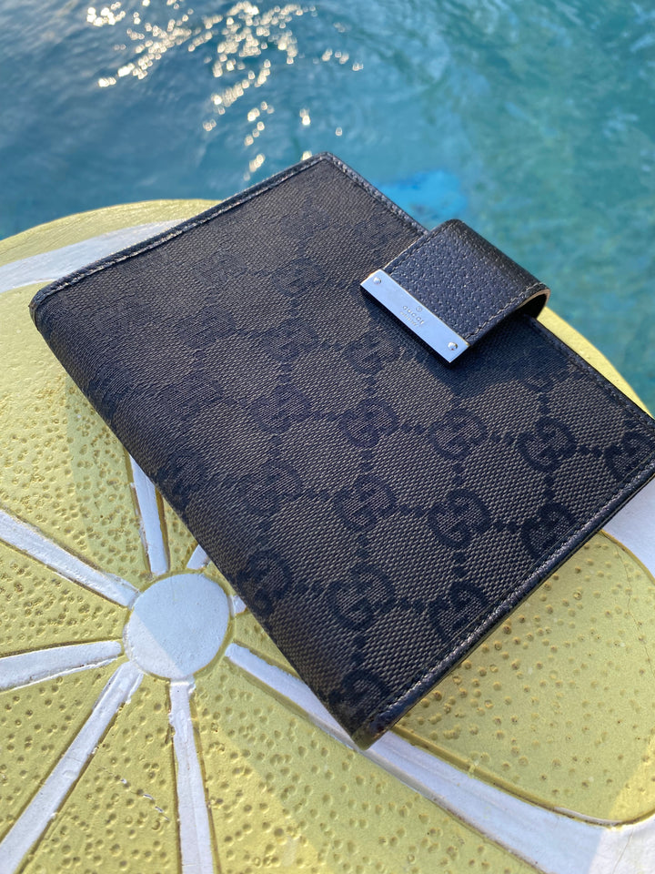 Gucci Black GG Canvas Agenda PM (3530)