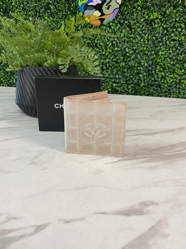 Chanel Beige Travel Line Billfold (226)